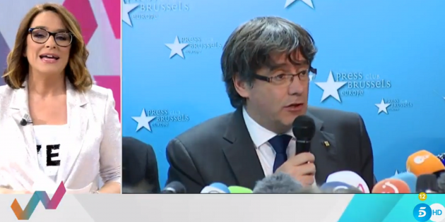 toñi moeno puigdemont Telecinco