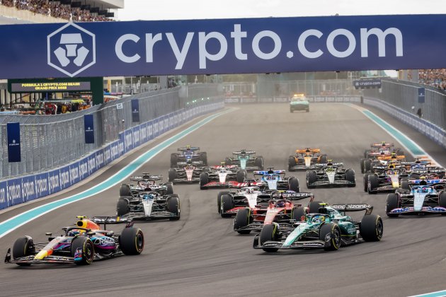 La salida del GP de Miami de la Fórmula 1 / Foto: EFE La salida del GP de Miami de la Fórmula 1 / Foto: EFE