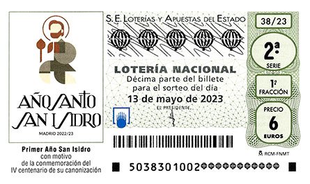 Loteria Nacional dissabte 13 maig