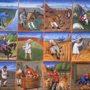 Ferran el Catòlic executa Pere Sala, cap de la Revolució Remença. Calendari pagès francès. Segle XV. Font Wikipedia France Ferran el Catòlic executa Pere Sala, cap de la Revolució Remença. Calendari pagès francès. Segle XV. Font Wikipedia France