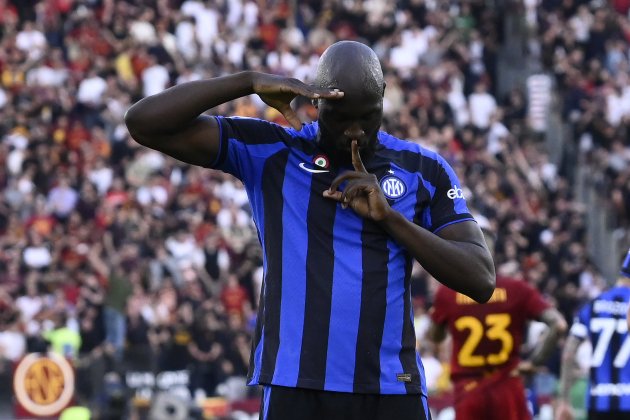 Romelu Lukaku tras anotar un gol con el Inter de Milán ante la Roma / Foto: Europa Press