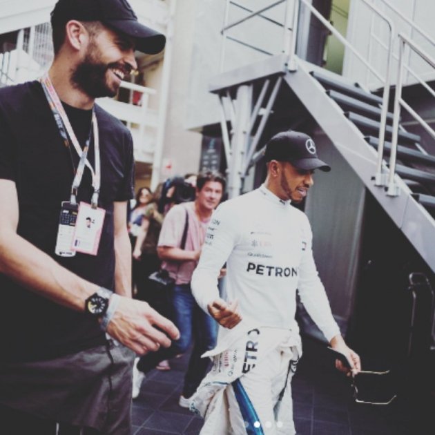 Lewis Hamilton i Piqué Instagram