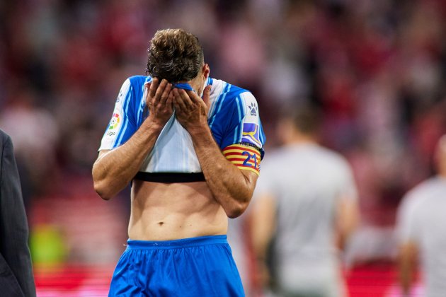 Sergi Gómez decepción Sevilla Espanyol / Foto: Europa Press Sergi Gómez decepción Sevilla Espanyol / Foto: Europa Press