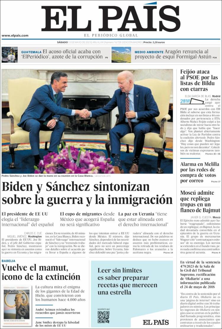 Portada El País Portada El País
