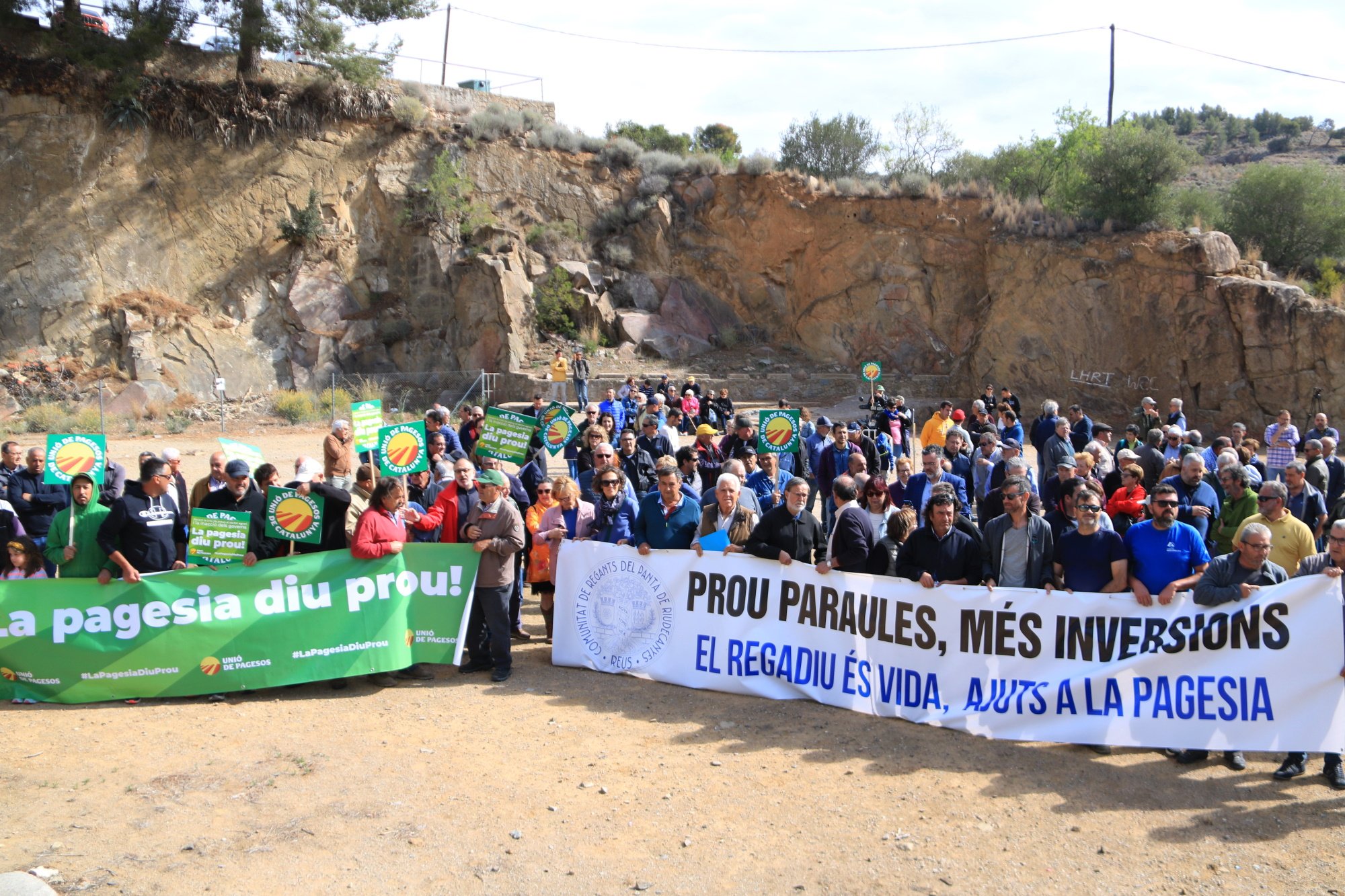 Grito de alerta de los campesinos del Camp de Tarragona por el riesgo de muerte de los avellanos