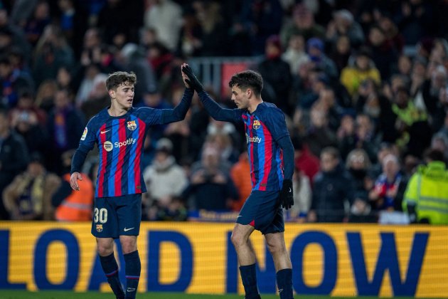 Pedri y Gavi celebrando un gol con el Barça / Foto: FC Barcelona