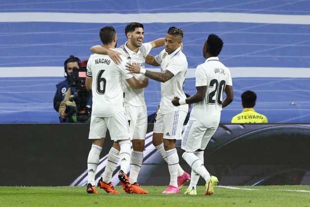 Marco Asensio celebrando su gol ante el Getafe / Foto: EFE