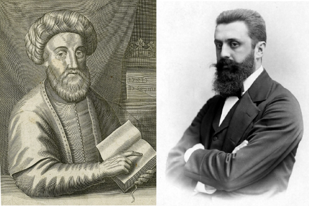 El rabí Sebi i Herzl. Font Enciclopèdia Jueva