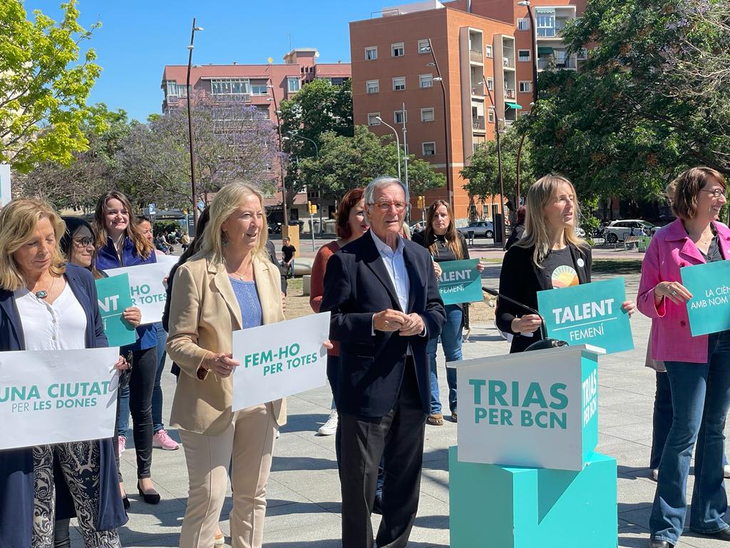 Trias fa bandera d'una Barcelona feminista amb dard a Colau: "Que no ho sigui només de discurs"