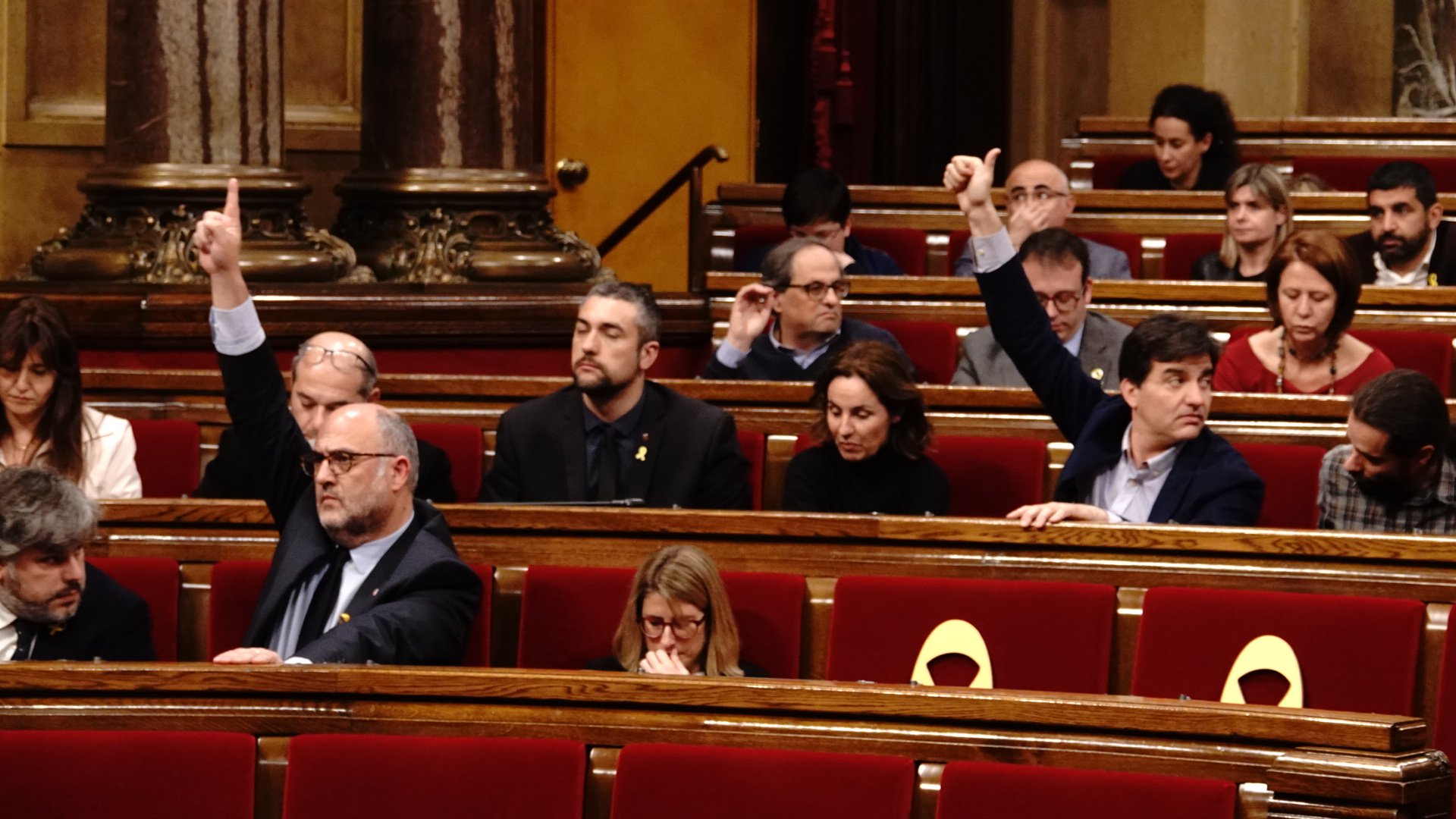 JxCat, ERC y la CUP retiran los decretos del pleno por incomparecencia del gobierno español