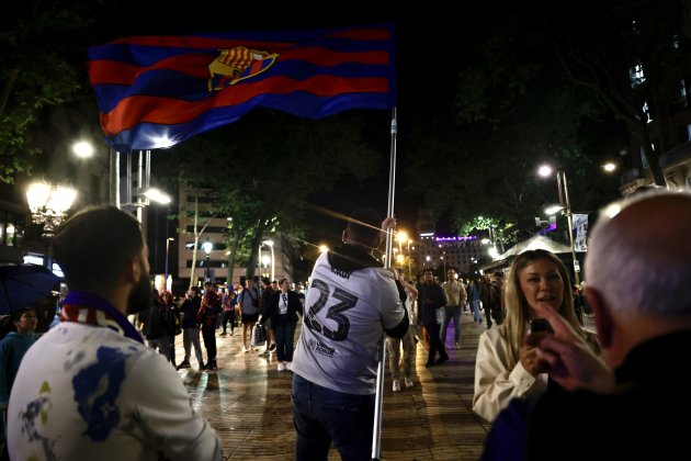 Bandera Barça Ramblas / Foto: Montse Giralt Bandera Barça Ramblas / Foto: Montse Giralt