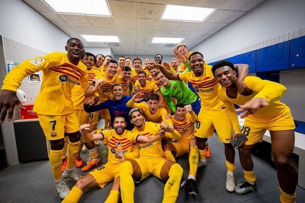 Barça vestuario campeones Liga / Foto: @FCBarcelona Barça vestuario campeones Liga / Foto: @FCBarcelona
