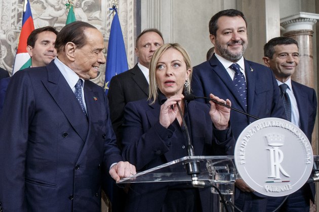 Giorgia Meloni y Silvio Berlusconi Europa Press