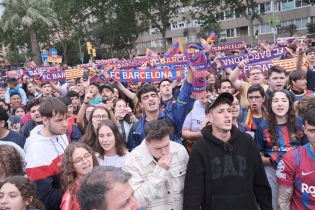 Rúa celebración Liga Barça / Foto: Carlos Baglietto