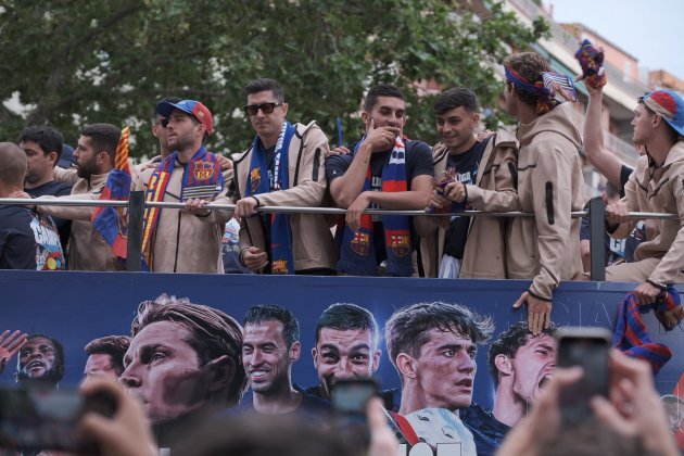 Rúa celebración Liga Barça / Foto: Carlos Baglietto