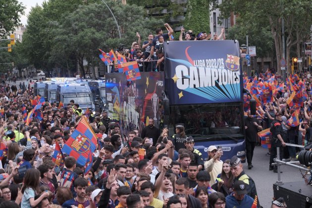 Rúa celebración Liga Barça / Foto: Carlos Baglietto