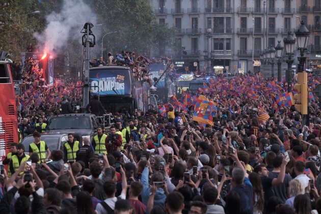 Rúa Barça aficionados / Foto: Carlos Baglietto