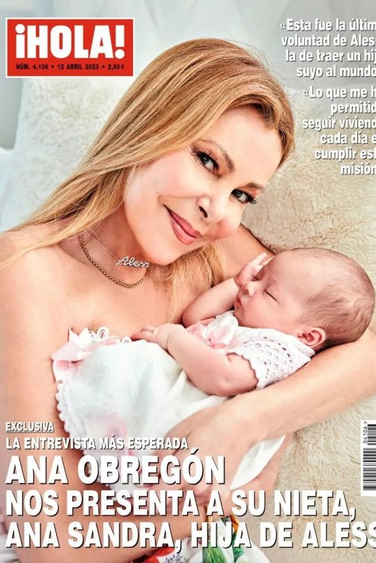 Ana Obregón portada hola nieta Ana Obregón portada hola nieta