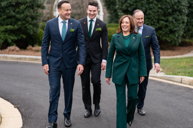 Varadkar Barrett i Kamala Harris tw