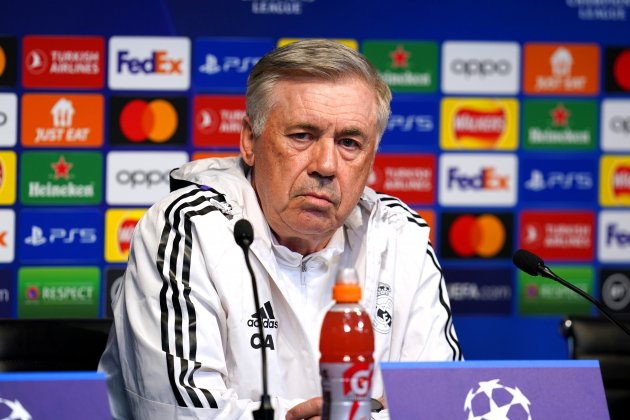 Carlo Ancelotti seriós roda de premsa / Foto: Europa Press