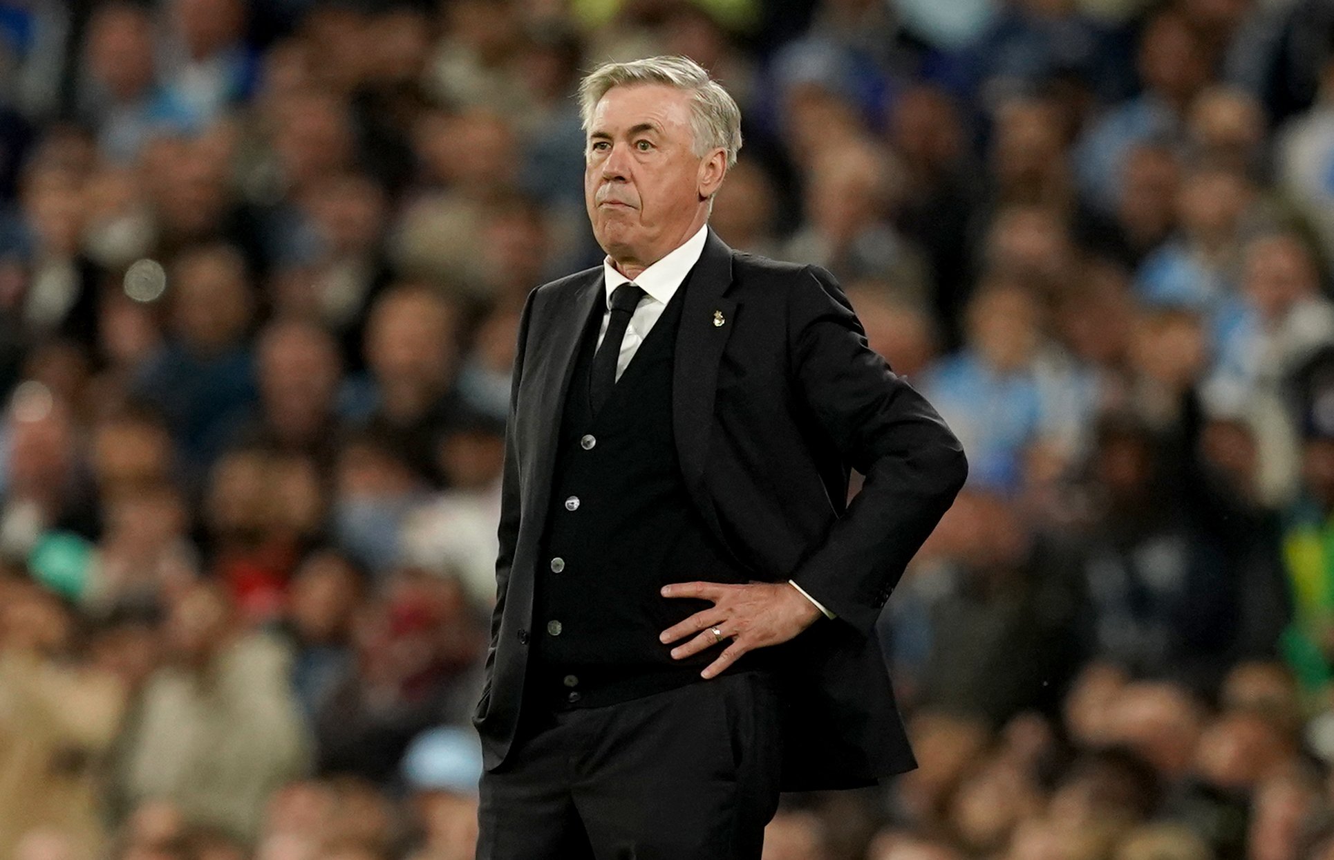 Carlo Ancelotti serio Manchester City / Foto: Europa Press