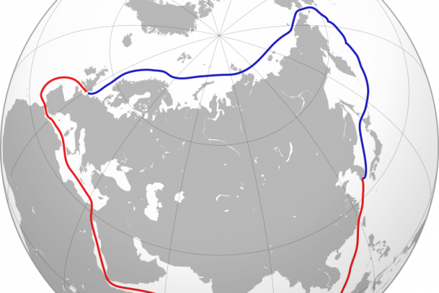 Northern Sea Route vs Southern Sea Route.svg