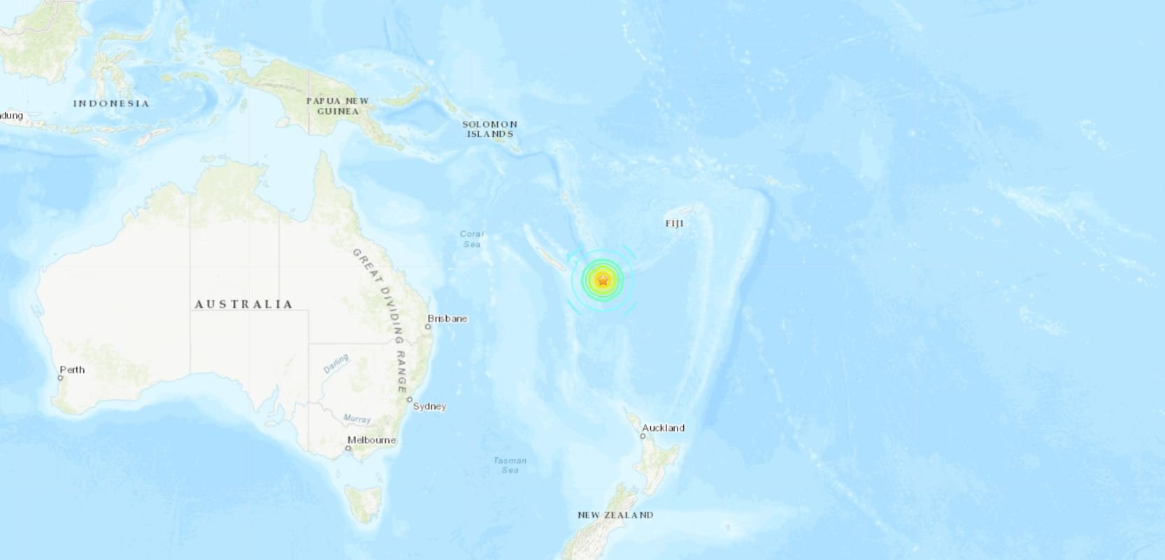 Alerta de tsunami després d'un terratrèmol de 7,7 graus a Nova Caledònia