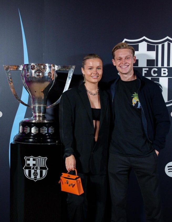 Franki de Jong y esposa, FCB