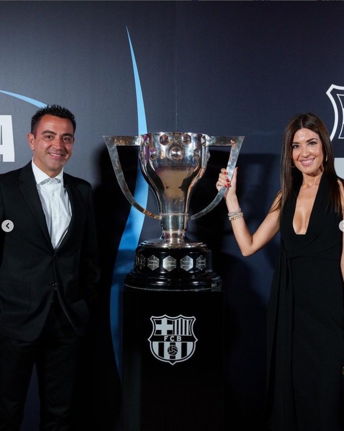 Xavi Hernández y Núria Cunillera, FCB