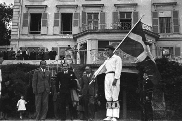 Presidente Companys y Lehendakari Aguirre, en Barcelona poco antes del exilio. Fuente Archivo de El Nacional