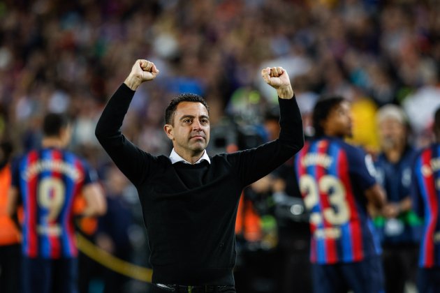 Xavi Hernández celebra triunfo de la Liga / Foto: Europa Press