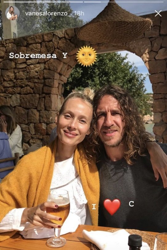 Carles Puyol i Vanesa Lorenzo  instagram