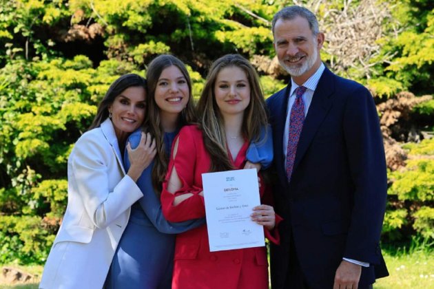 Leonor, Felipe, Letizia y Sofía   Casa Real