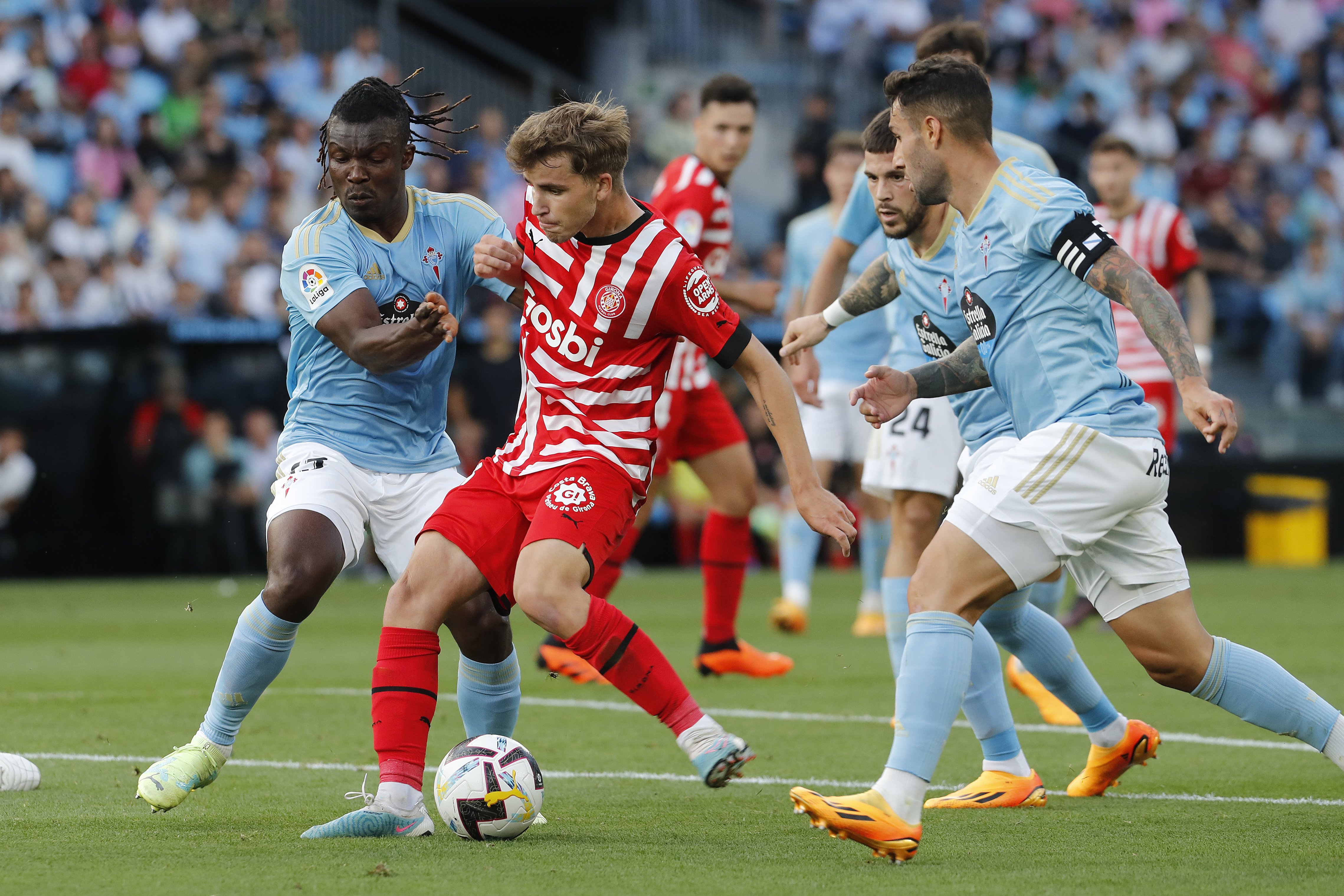 El Girona reacciona contra el Celta (1-1) i es nega a acomiadar-se del somni europeu