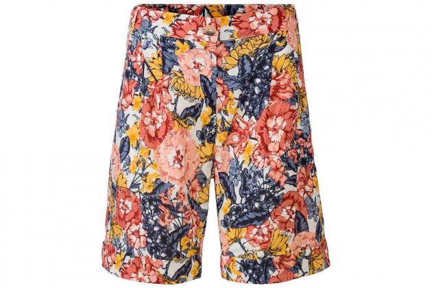 Pantalón corto de lino estampado para mujer de Esmara Pantalón corto de lino estampado para mujer de Esmara