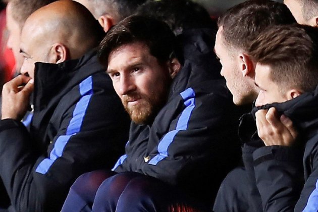 Messi banqueta Sevilla Barça Efe