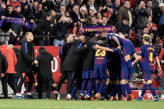 Barça celebració gol Sevilla EFE Barça celebració gol Sevilla EFE