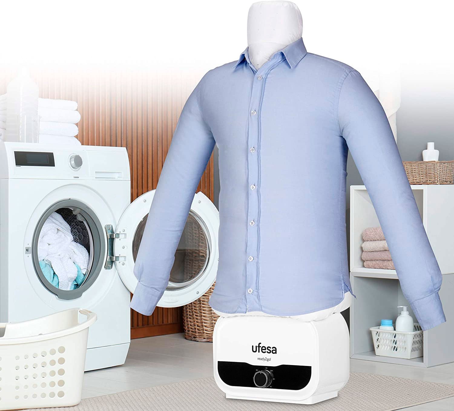 El maniquí que planxa i asseca camises de forma automàtica és a Amazon