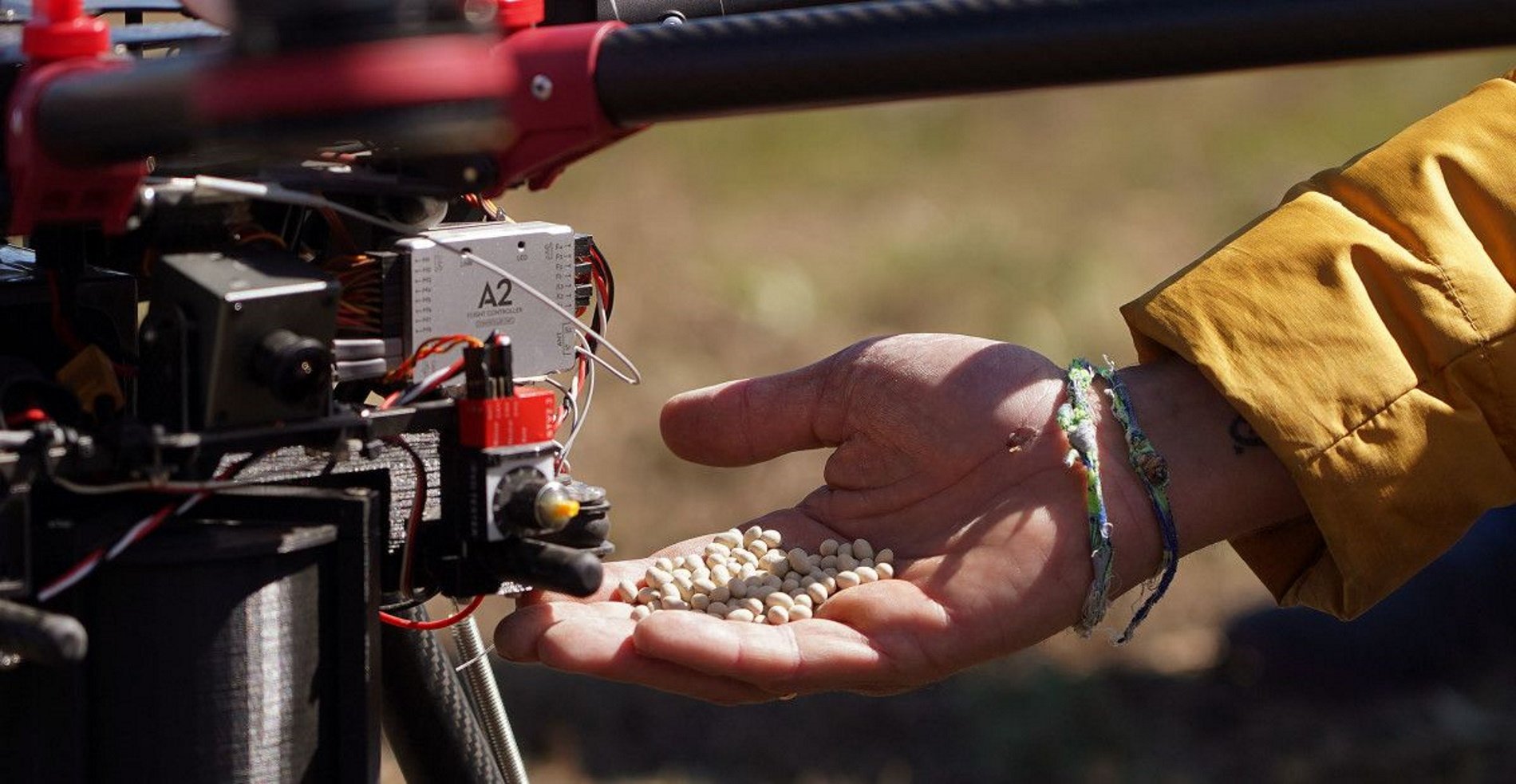 Los drones de CO2 Revolution pueden dispensar hasta 450.000 semillas al día para reforestar bosques
