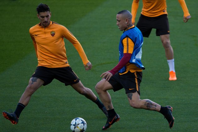 Nainggolan Roma entrenamiento Champions EFE