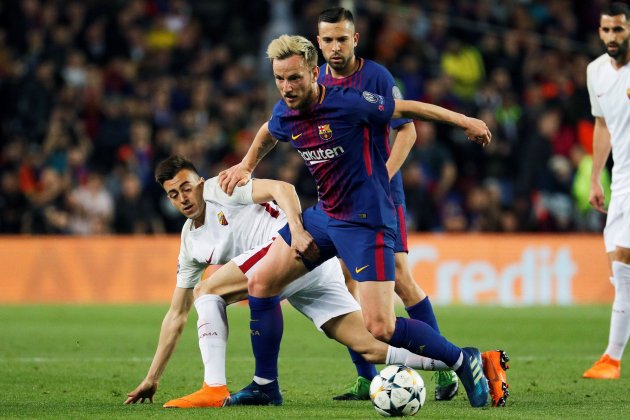 Rakitic Barça Roma Champions EFE