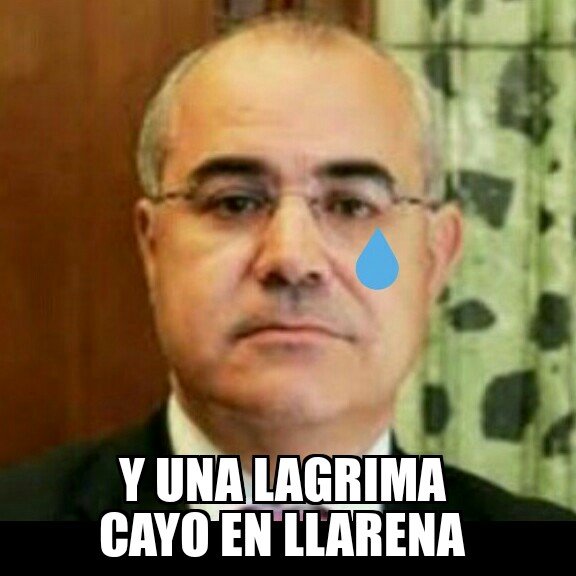 llarena meme lagrima 