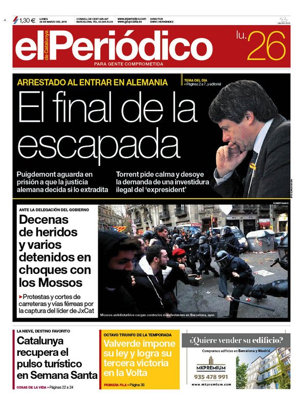 portada periodico 26 març 2018