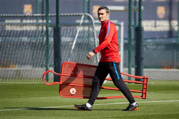 Ernesto Valverde entrenamiento Barça EFE