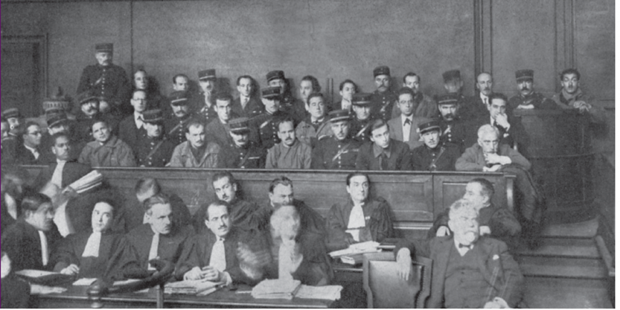 Sala del Tribunal de Paris. Juicio a Macià y a la cúpula de Prats de Molló (1927). Fuente Archivo de ElNacional (1)