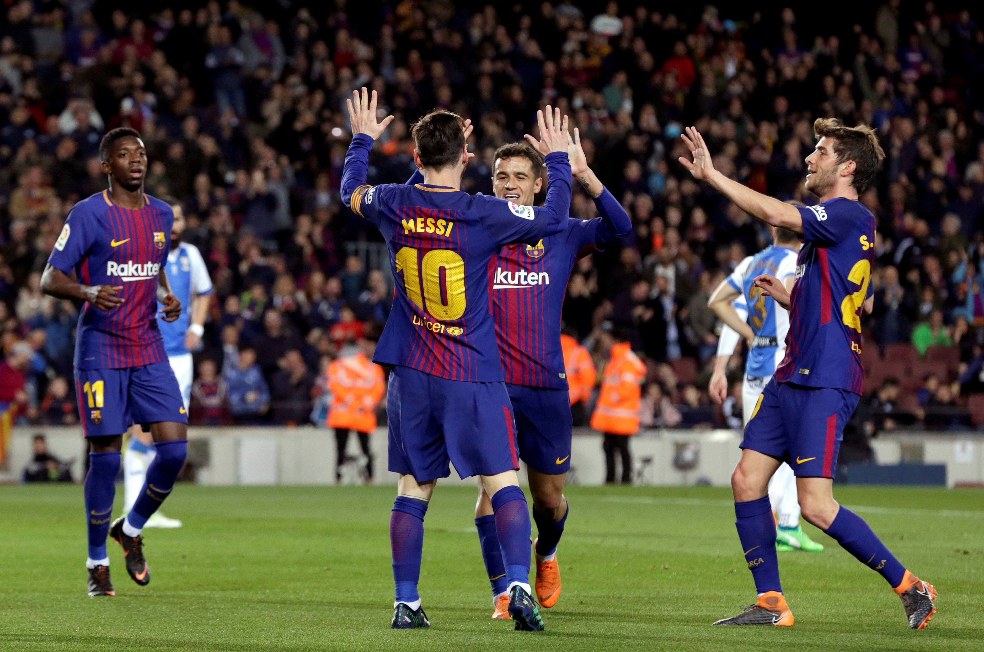 Messi colorea el récord del Barça (3-1)