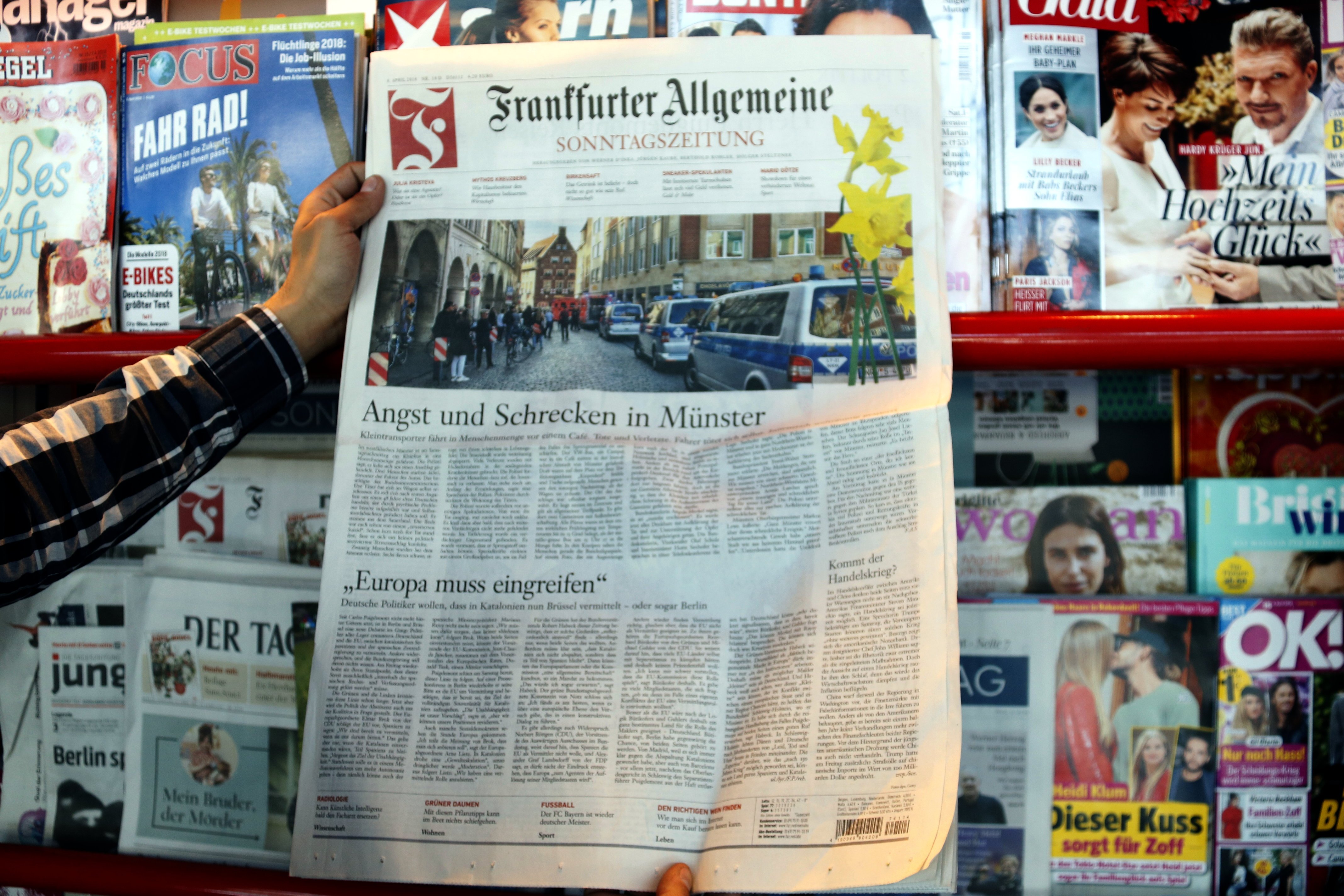 Puigdemont, en las portadas de los principales diarios alemanes