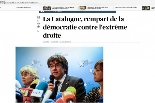 Le devoir Carles Puigdemont