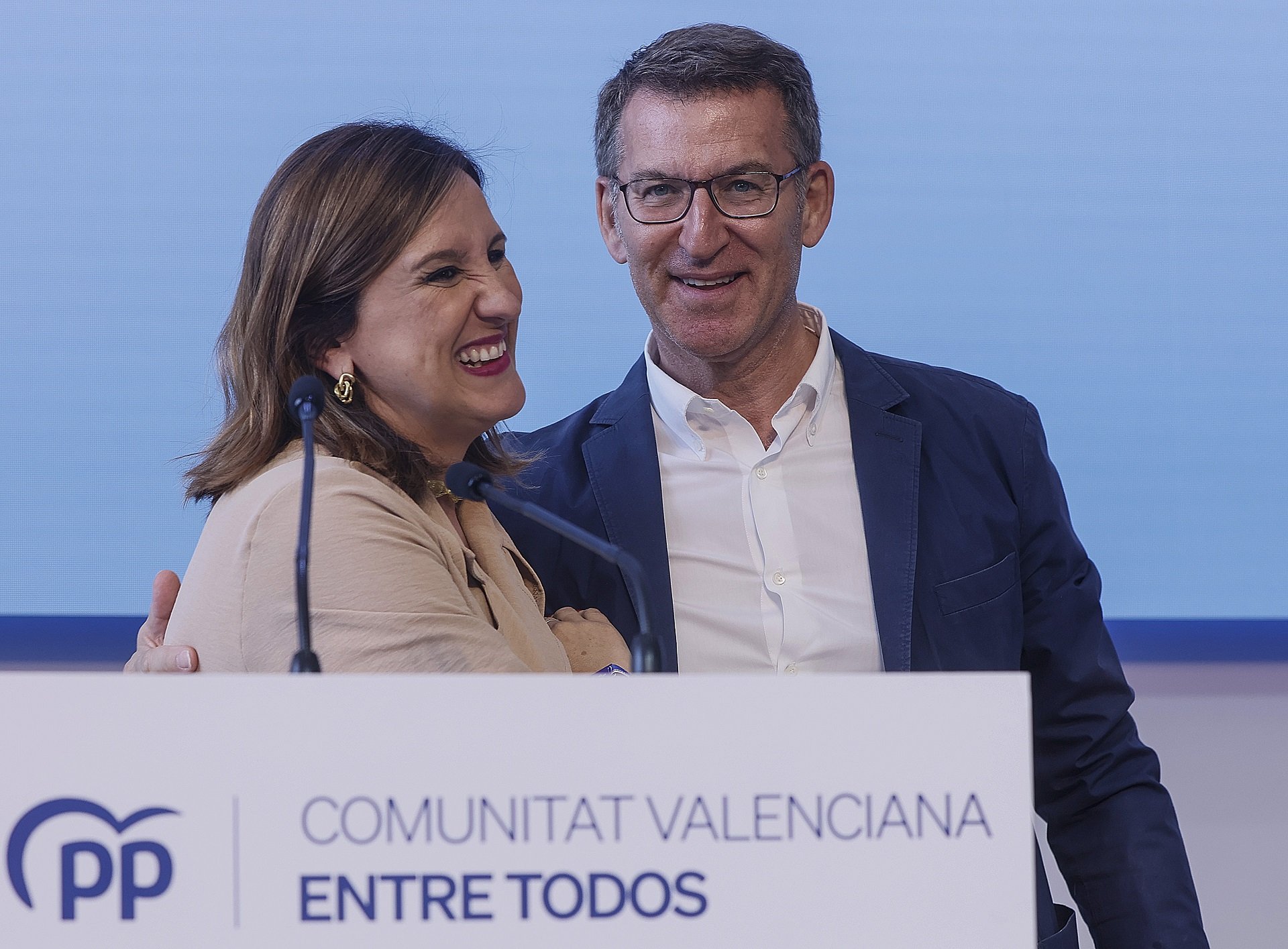 El lapsus de Feijóo con la candidata del PP a la alcaldía de València