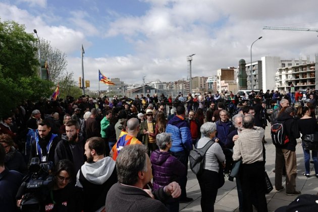 Pont de la Marina manifestació CDR visita rei Roberto Lázaro
